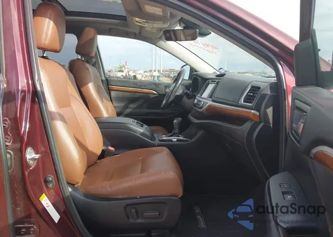 2018 Toyota Highlander Limited Platinum from USA, damaged, VIN 5TDYZRFH3JS271837